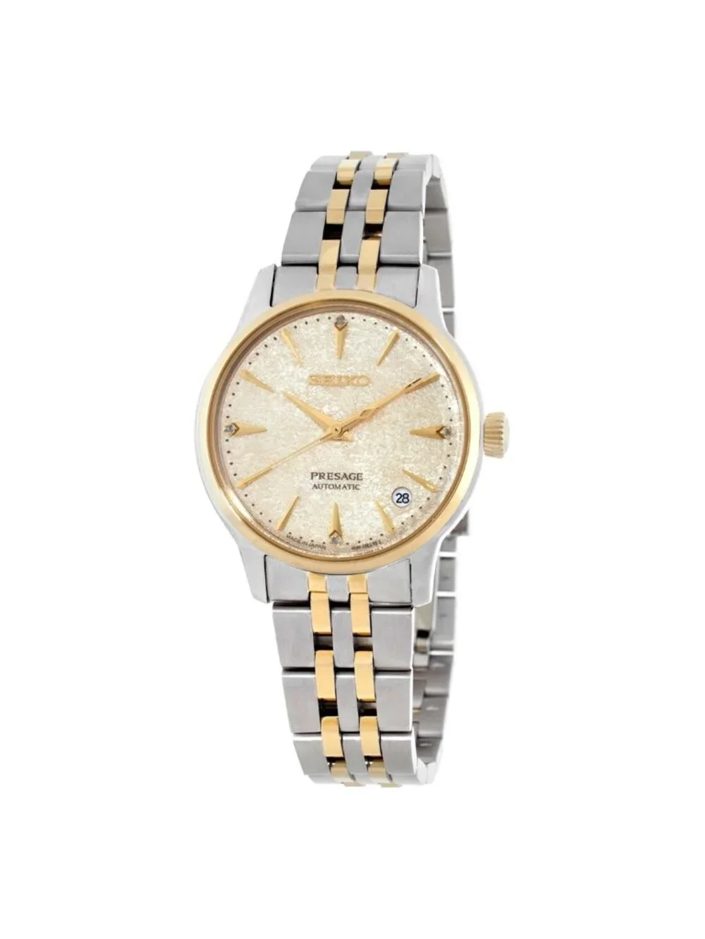NWT Seiko Presage Automatic Champagne Dial Ladies Watch